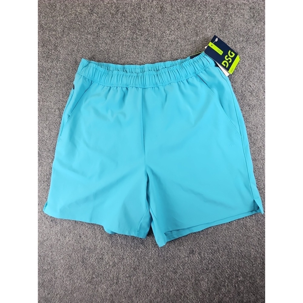 DSG Men's 6"‎ Agility Blue Shorts Adult Small 50 + UV PROTECTION (NEW) 1471